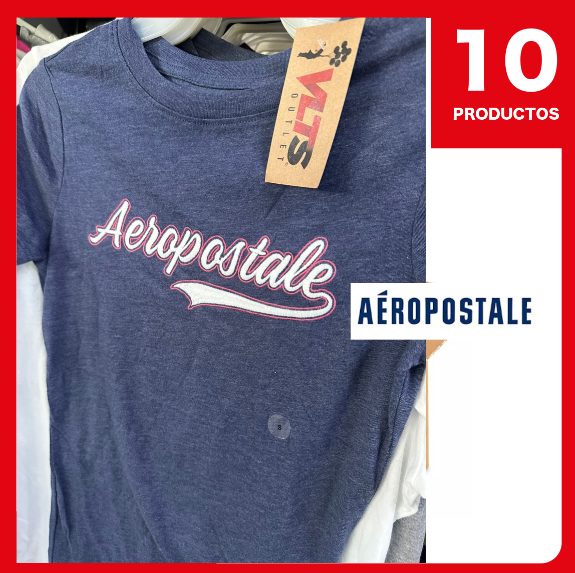 Aeropostale Playera Dama cuello redobdo -- 10 Unidades