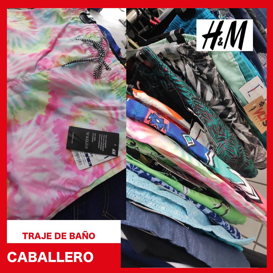 Short Traje de Baño Hombre - 5 Unidades