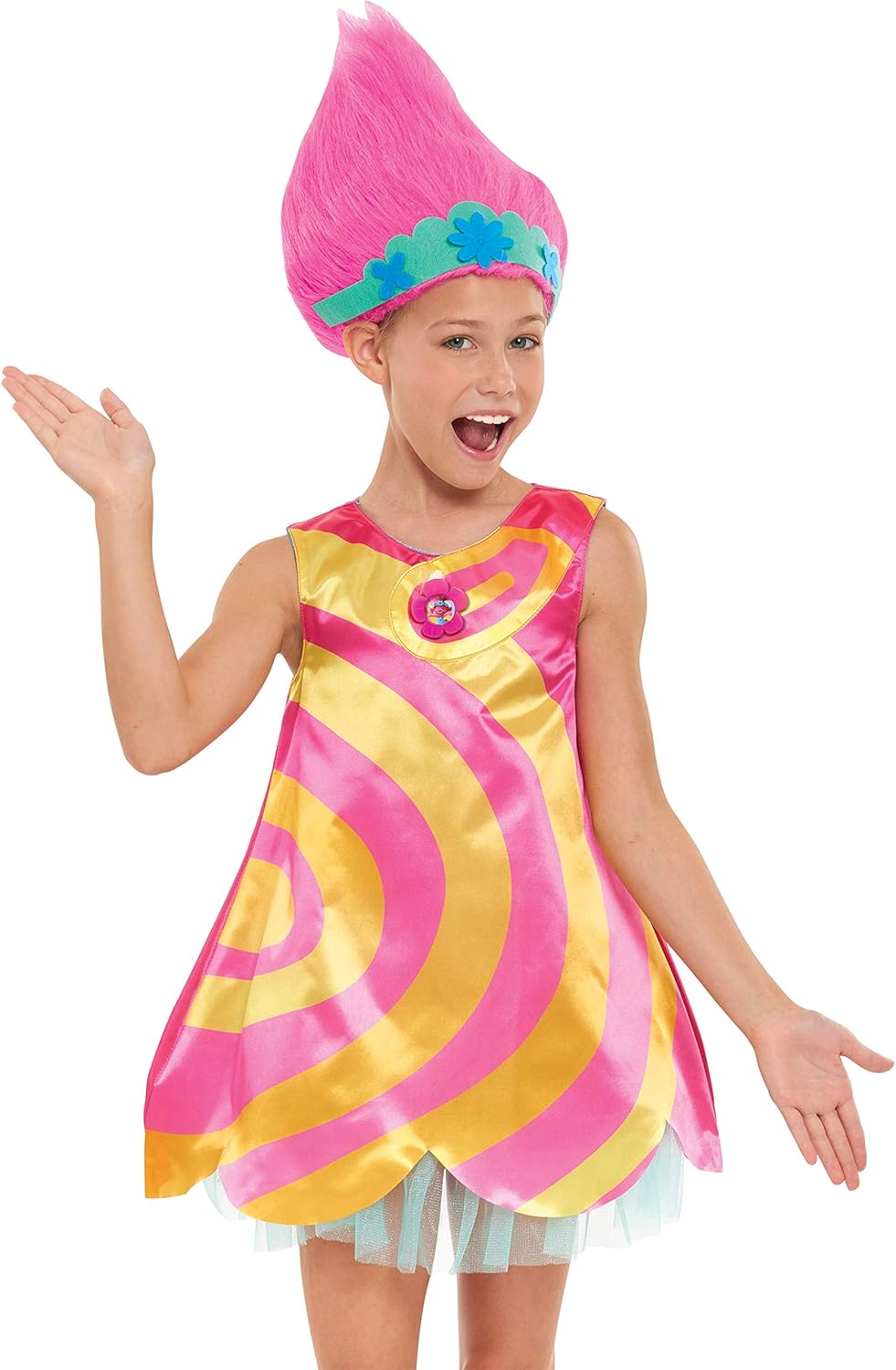 Vestido doble vista TROLLS DREAMWORKS  Talla 4-6 (Paquete de 5 pzas.)