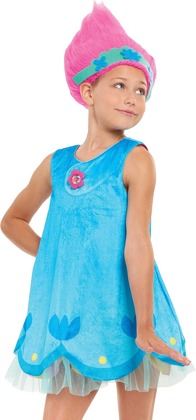 Vestido doble vista TROLLS DREAMWORKS  Talla 4-6 (Paquete de 5 pzas.)