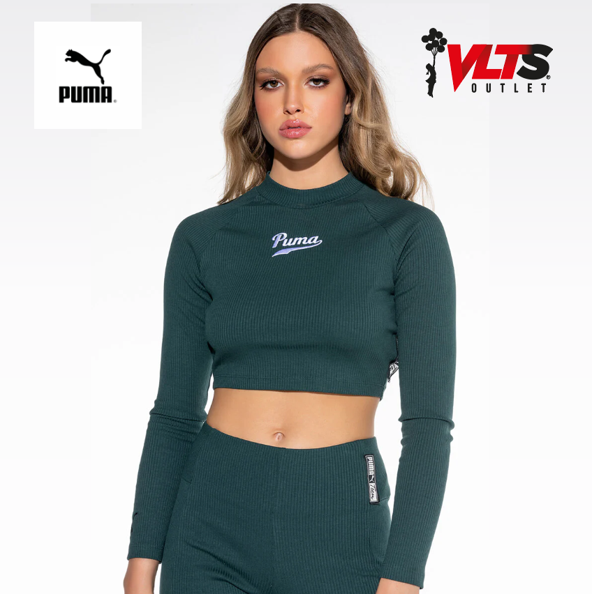 PUMA TEAM RIBBED LS TOP