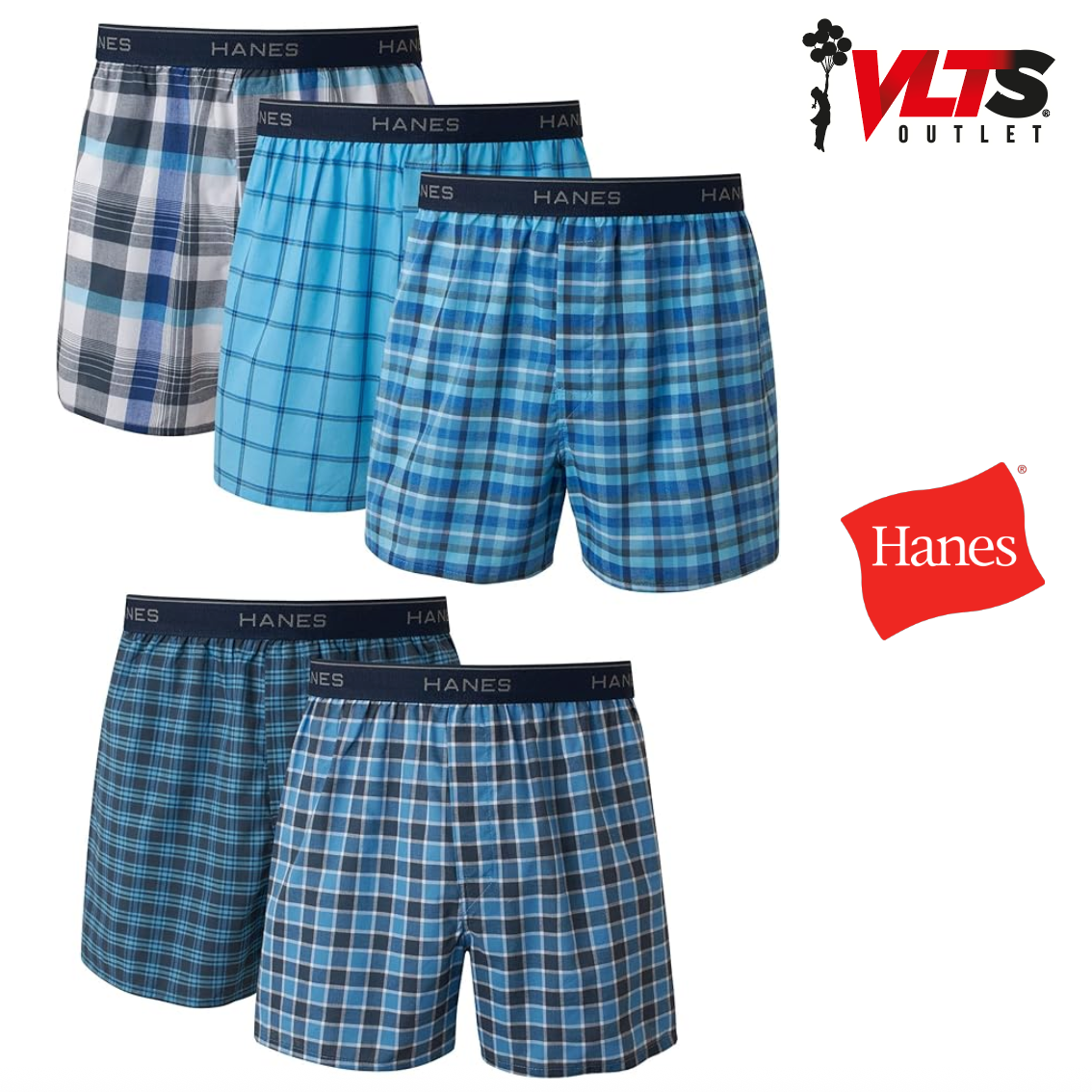 Boxer HANES 4 pzas