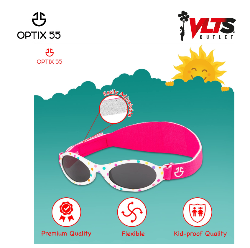Lentes de sol para bebe con correa 1 mes- 3 años